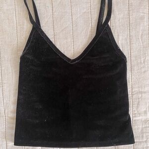 Brandy Melville - Black Velvet Cami Top